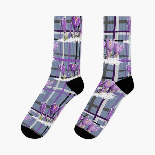 Item preview, blooming crocus tartan pattern designed and sold by FVO-italydesign.