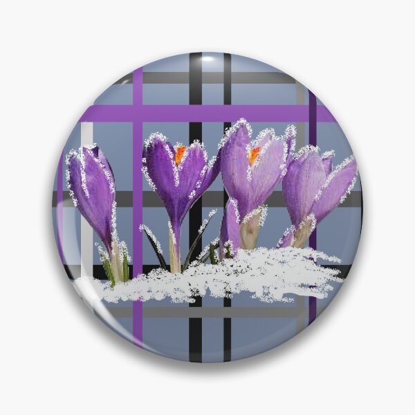 Item preview, blooming crocus tartan pattern designed and sold by FVO-italydesign.