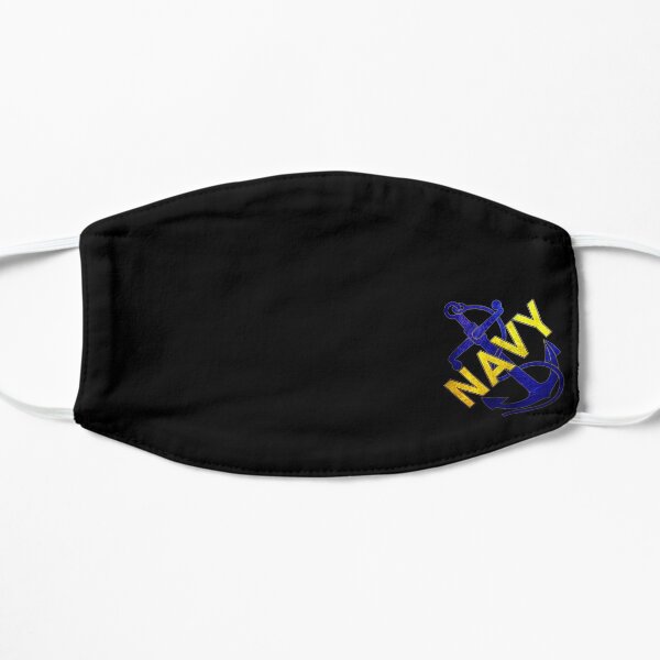 NAVY ANCHOR (Yellow and Blue Distressed) Mask