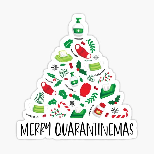 Covid Christmas Stickers Redbubble