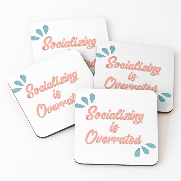 Item preview, Socializing is overrated  designed and sold by MarineTreasury.