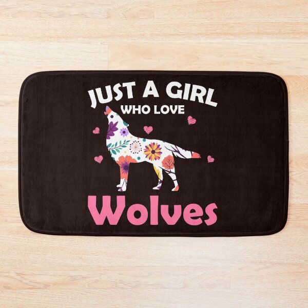 Item preview, JUST A GIRL WHO LOVES WOLVES designed and sold by teemaker24.
