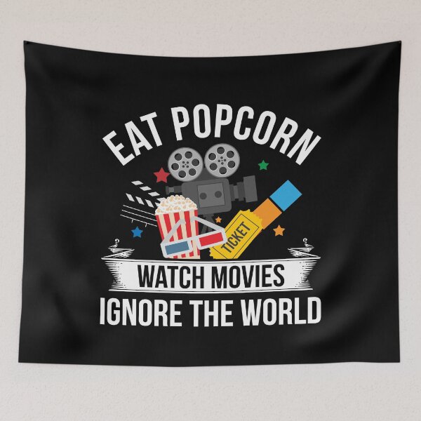 Item preview, Eat Popcorn Watch Movies Ignore The World Popcorn designed and sold by bestshirtdesign.