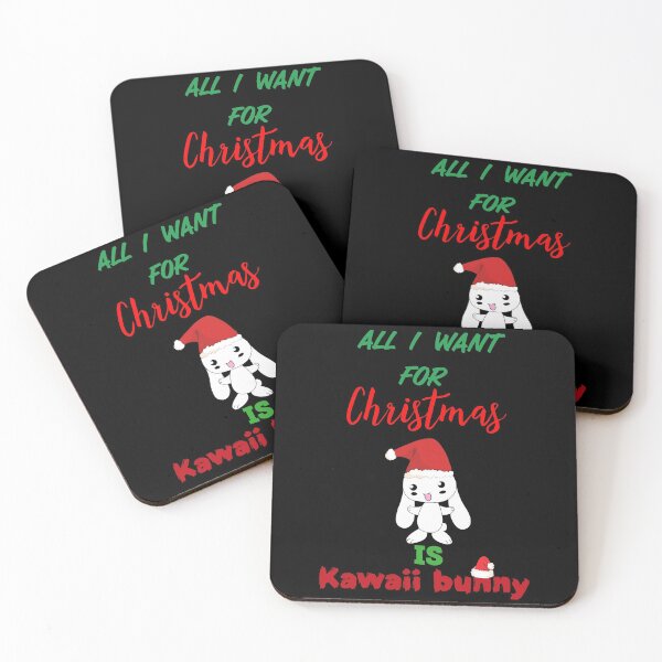 Item preview, All I want for Christmas is Kawaii bunny(cute kawaii bunny☺️), funny merry Christmas  designed and sold by Boss  Bubble.