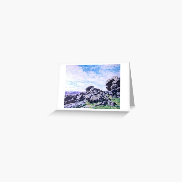 Hound Tor, Dartmoor Greeting Card