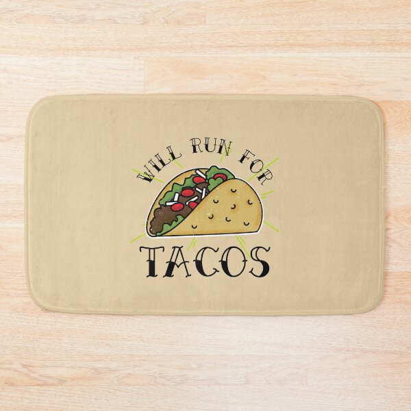 Item preview, Will run for tacos designed and sold by FitFabFunny.