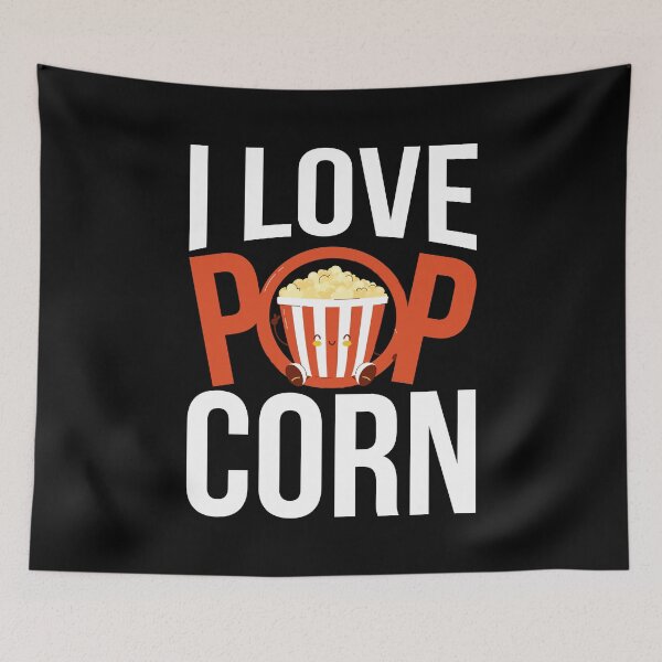 Item preview, I Love Popcorn designed and sold by bestshirtdesign.