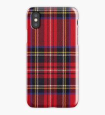 Red Tartan Fabric Design iPhone Case/Skin