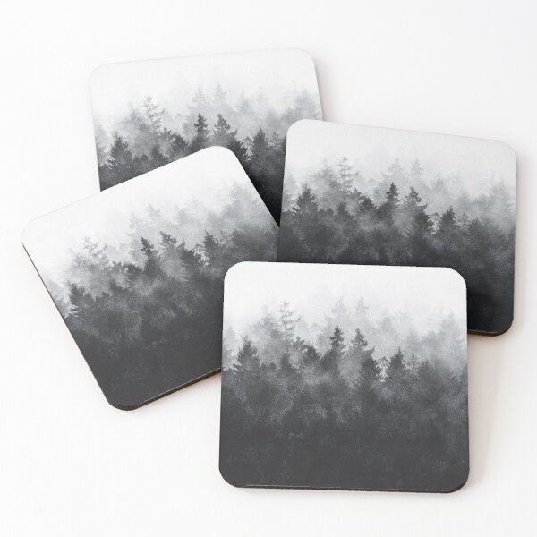 Item preview, The Heart Of My Heart // Midwinter Blues Gothic Ravencore Forest With Cascadia Trees Covered In Magic Fog designed and sold by Tordis Kayma.