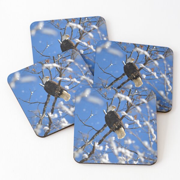 Item preview, Eagle in snowy tree designed and sold by Drgnfly4free.