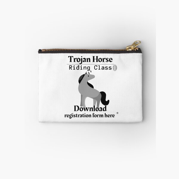 Item preview, Trojan Horse Riding Class - Download form here - Funny Computer Hacker Design designed and sold by aurielphoenix.