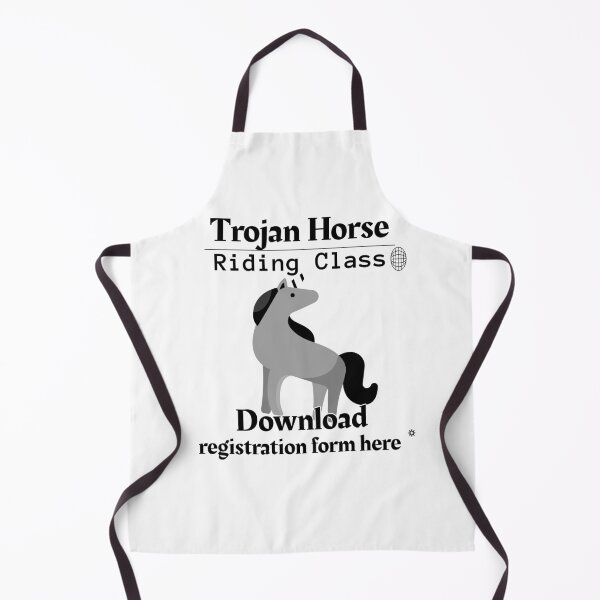 Item preview, Trojan Horse Riding Class - Download form here - Funny Computer Hacker Design designed and sold by aurielphoenix.