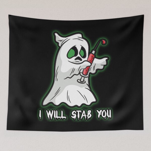 Item preview, I will stab you - Halloween Ghost Siringe designed and sold by Moonpie90.