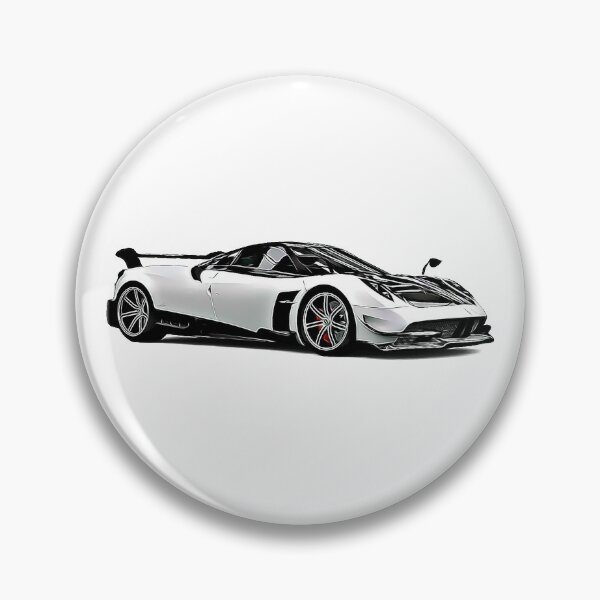 Item preview, Pagani Huayra Supercar Racing Cartoon designed and sold by Auto-Prints.