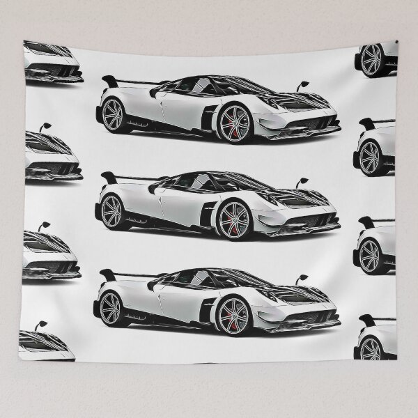 Item preview, Pagani Huayra Supercar Racing Cartoon designed and sold by Auto-Prints.