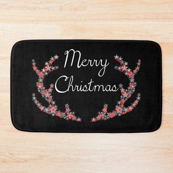 Item preview, Merry Christmas - Funny Vintage Snowflakes & Red Plaid Antlers Christmas Gift designed and sold by r-silver.