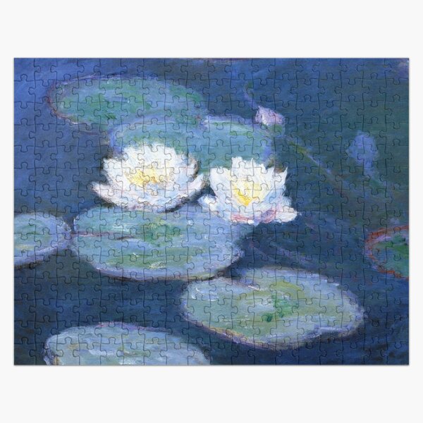 Vista previa del artículo con la obra «Dos nenúfares, Monet Fine Art», diseñado y vendido por Vicky Brago-Mitchell®.