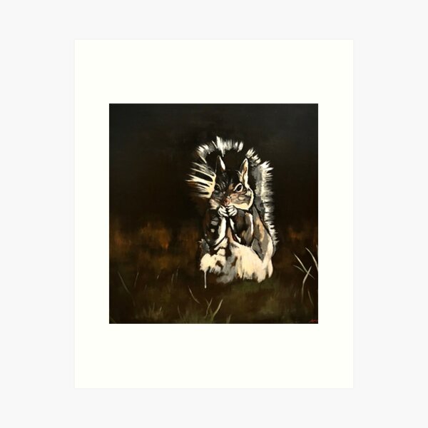 Gray Squirrel Art Print