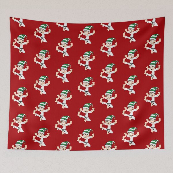 Item preview, Christmas Karate Outfit Boys Xmas Gift Elf Matching Apparel Xmas 2020 Gift designed and sold by FunnySunny T-Shirts.