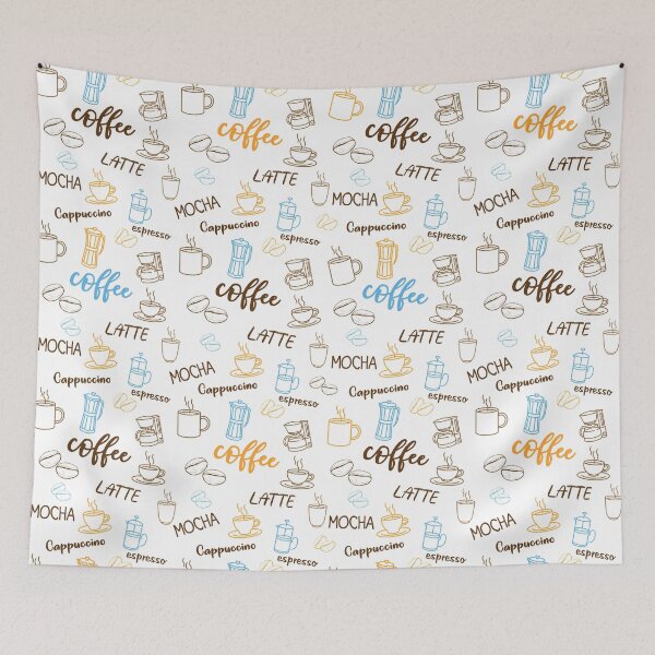 Item preview, Coffee pattern designed and sold by MisterMacadamia.