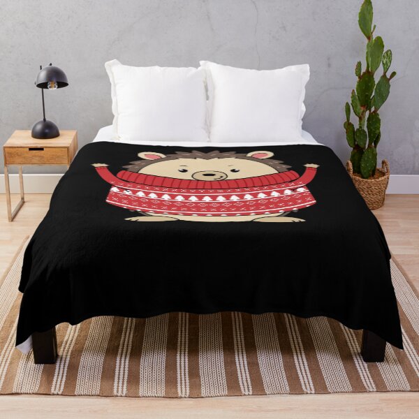 Item preview, Christmas Hedgehog Shirt Women Cute Hedgehog Gift Winter designed and sold by DSWShirts.