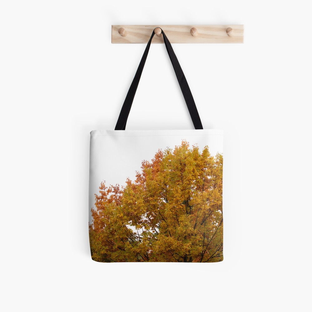 Autumn leaves in oranges and reds and greens. Fall colors tree Tote Bag