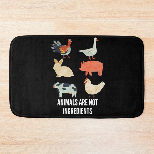 Item preview, ANIMALS ARE NOT INGREDIENTS Cute Vegan Vegetarian Quote designed and sold by a-little-ink.