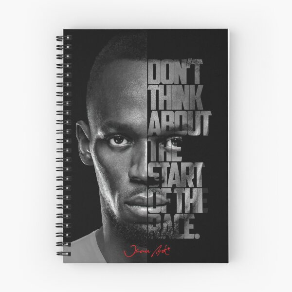 Artikelvorschau, Black and white Usain Bolt quote poster entworfen und verkauft von Enea Kelo.