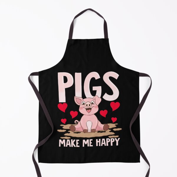 Item preview, Adorable Pigs Make Me Happy Cute Piglet Pig Girl designed and sold by perfectpresents.