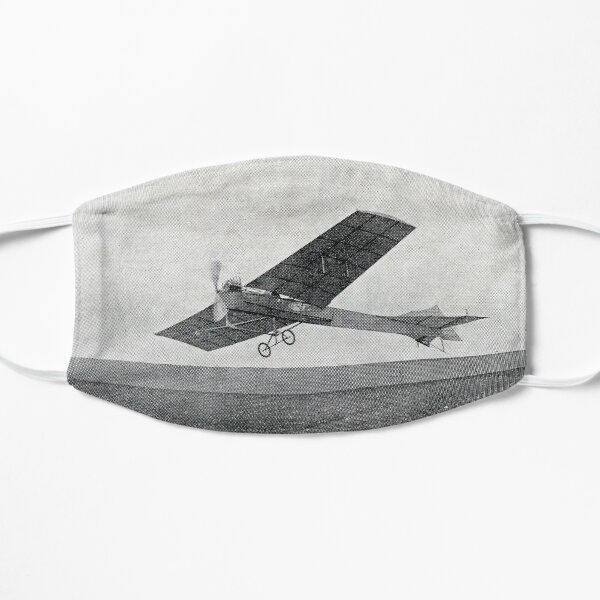 Take flight with this vintage airplane Flat Mask
