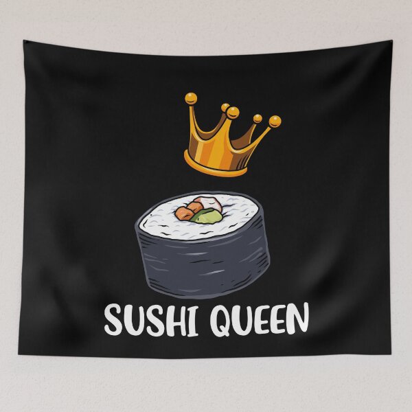 Aperçu de l'œuvre Sushi Queen Shirt Sushi Gift Sushi Shirt Femmes Sushi Lover créée et vendue par DSWShirts.