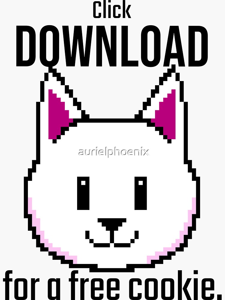 Click download for a free cookie - Download form here - Funny Computer Hacker Design by aurielphoenix