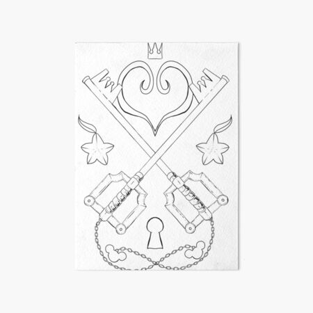 Vista previa del artículo con la obra «Línea Kingdom Hearts», diseñado y vendido por Tobios-Art.