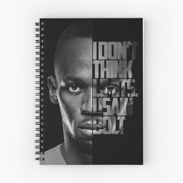 Item preview, Black and white Usain Bolt quote poster designed and sold by Enea Kelo.