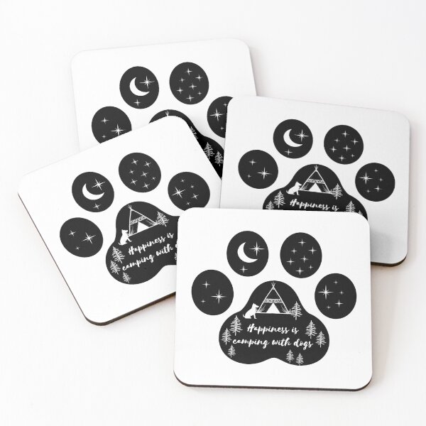 Item preview, Camping with Dogs designed and sold by BohoHiker.