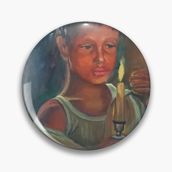 Item preview, Boy with a candle Painting by Svitlana Duvanova designed and sold by Svitlana  Duvanova.