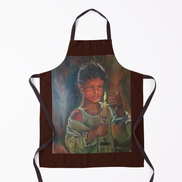 Item preview, Boy with a candle Painting by Svitlana Duvanova designed and sold by Svitlana Duvanova.