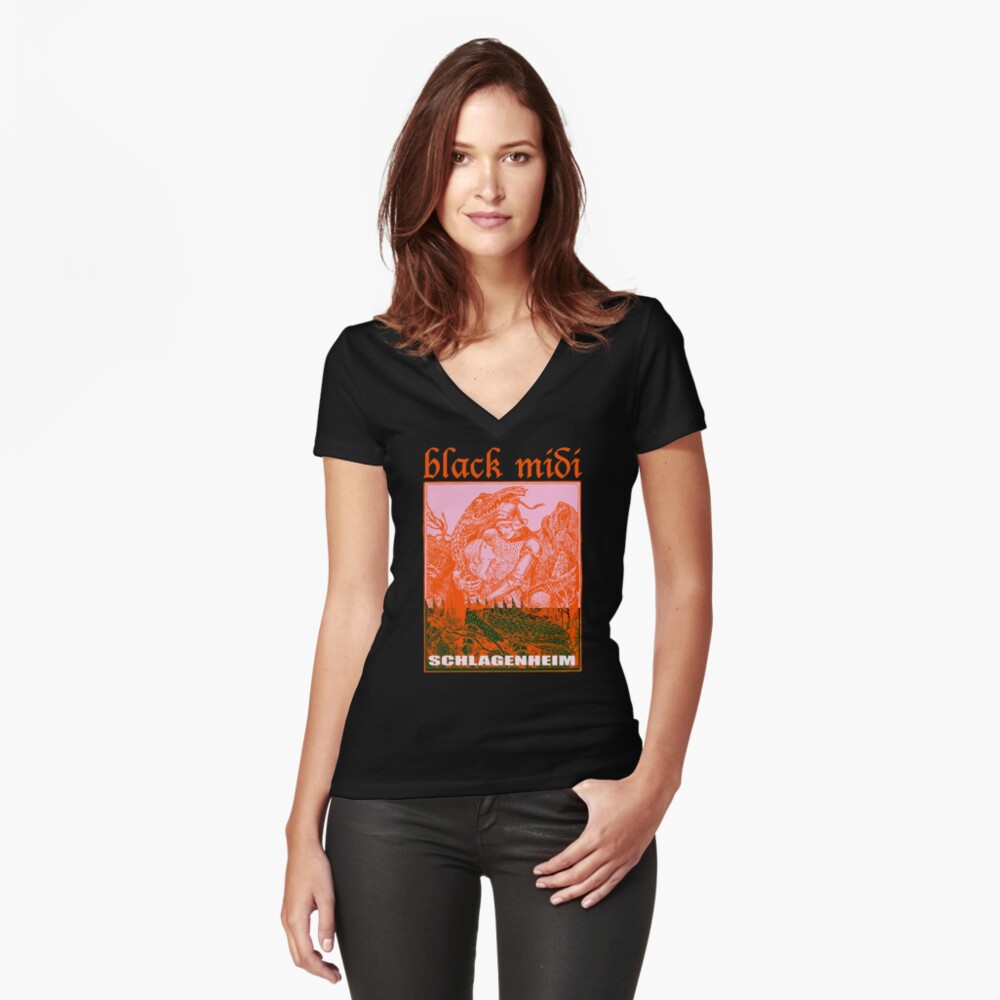 Item preview, Fitted V-Neck T-Shirt designed and sold by DirtyBootlegs.