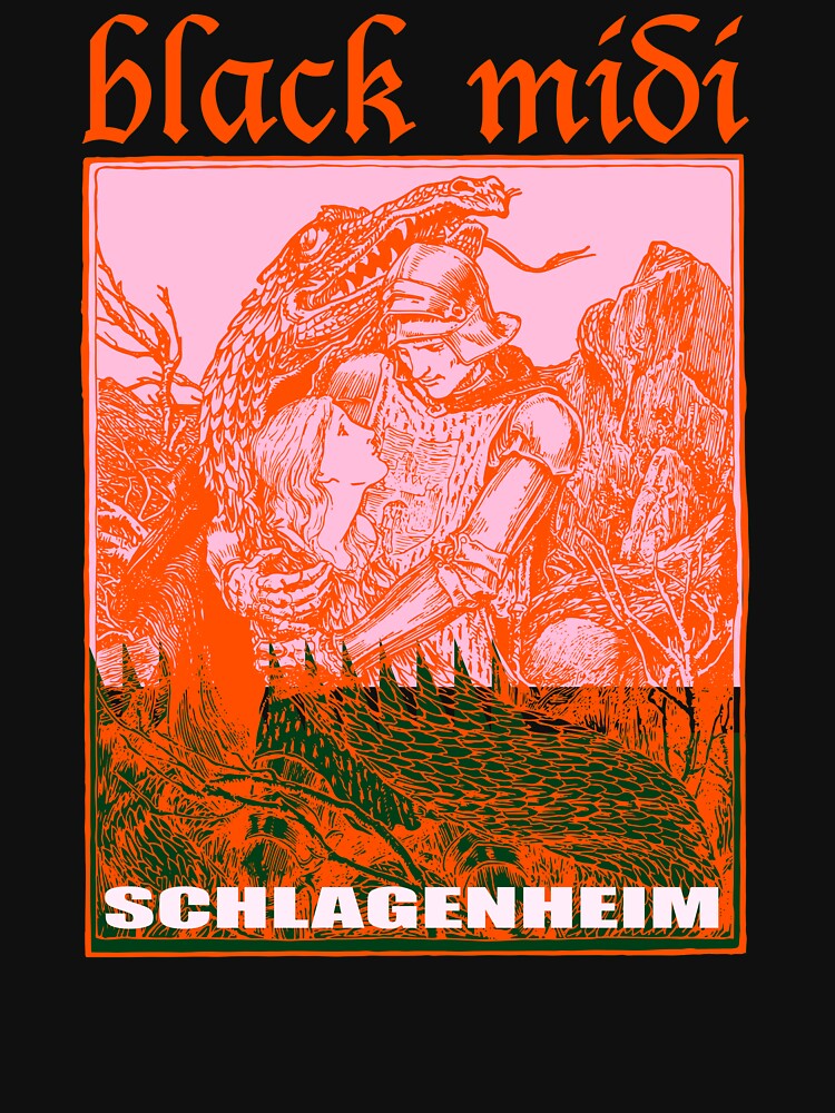 Thumbnail 7 of 7, Classic T-Shirt, Black Midi Schlagenheim designed and sold by DirtyBootlegs.