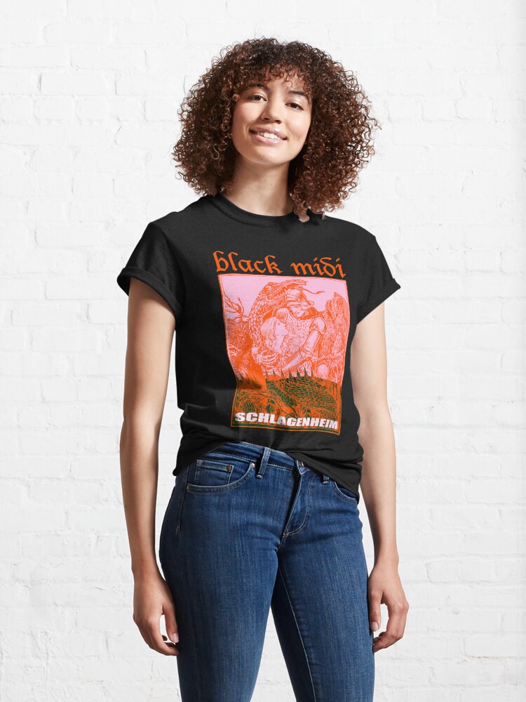 Thumbnail 4 of 7, Classic T-Shirt, Black Midi Schlagenheim designed and sold by DirtyBootlegs.