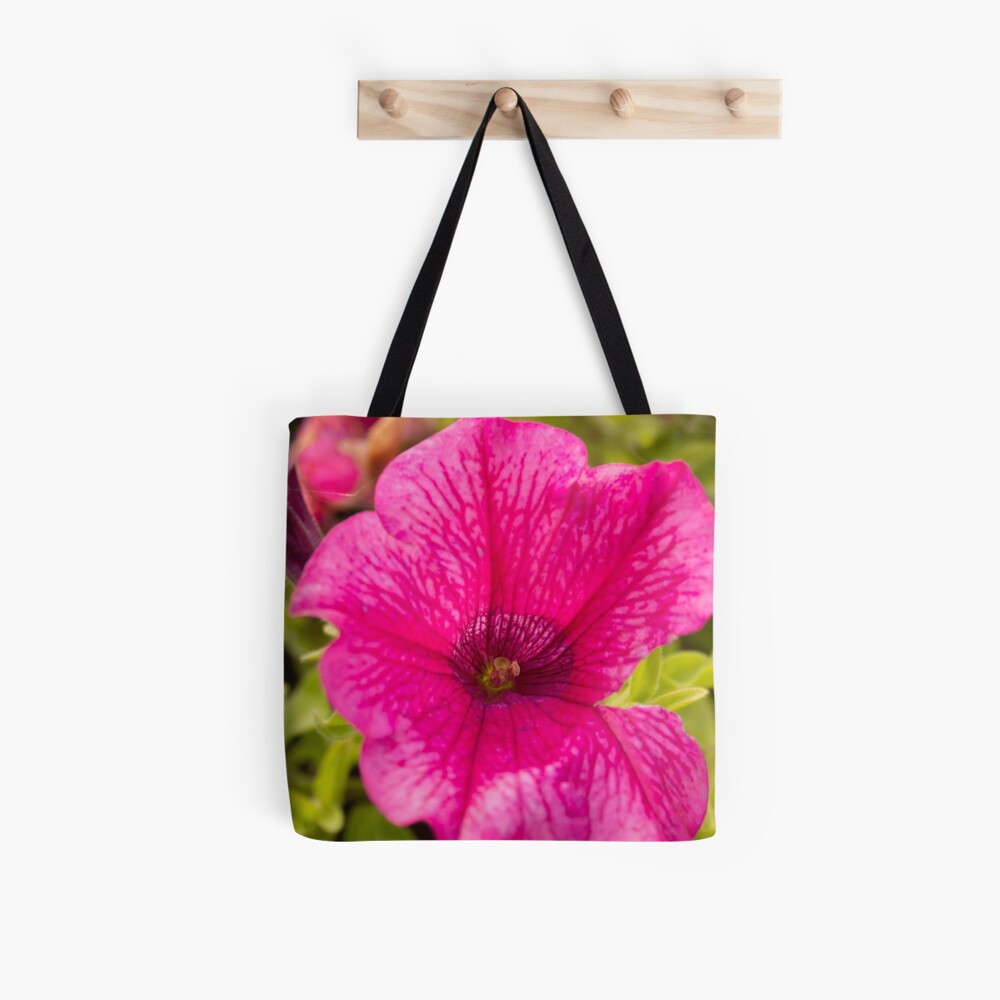 Petunia flower hot pink original photo Tote Bag