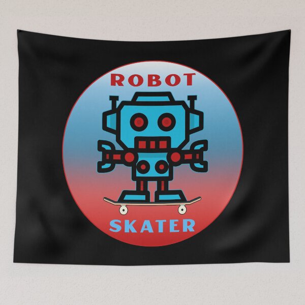Item preview, Robot Skater Blue designed and sold by Coder-T.