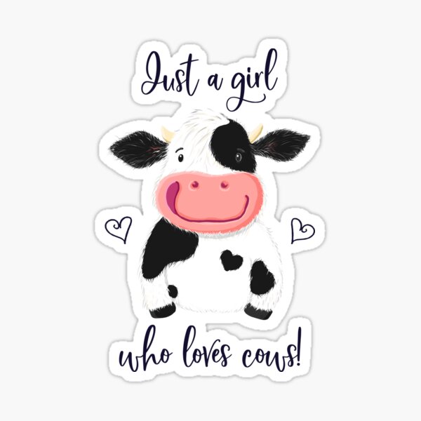 Item preview, Just A Girl Who Loves Cows! Hearts And Holstein. designed and sold by brodyquixote.