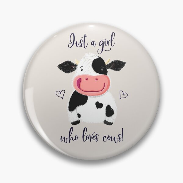 Item preview, Just A Girl Who Loves Cows! Hearts And Holstein. designed and sold by brodyquixote.