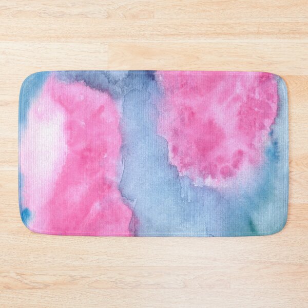 Item preview, Abstract watercolor in magenta, blue tones and turquoise designed and sold by nabeArtist.