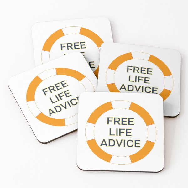 Item preview, Free Life Advice Lifebuoy designed and sold by Logo-A-GoGo.
