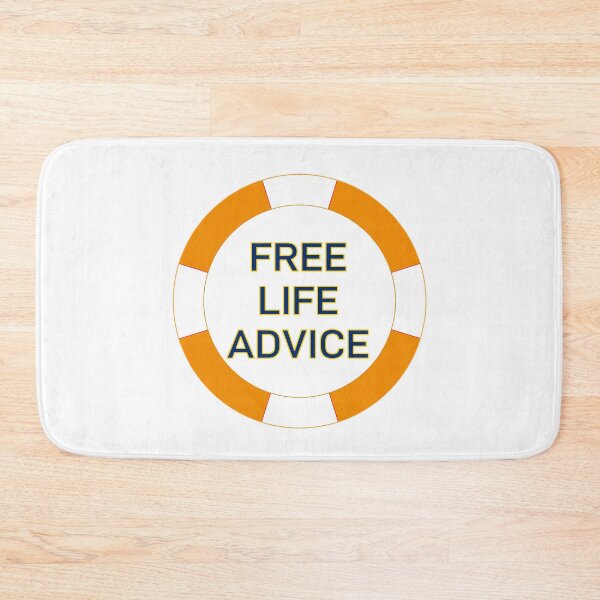 Item preview, Free Life Advice Lifebuoy designed and sold by Logo-A-GoGo.