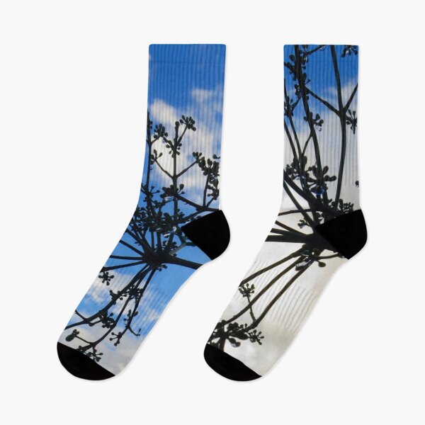 Item preview, Vibrant Blue Sky Backdrop with Shadowed Budding Plant designed and sold by StayCuztom.
