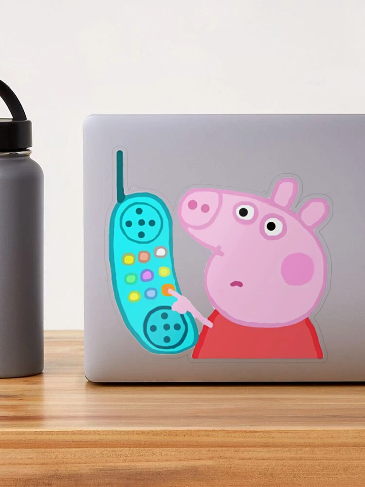 Peppa Pig Hang Up Meme Water Bottle