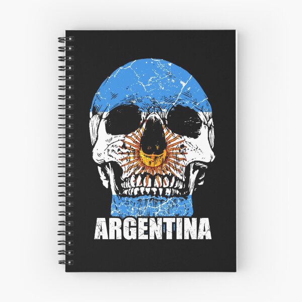 Item preview, Argentina flag skull designed and sold by Mila1946.